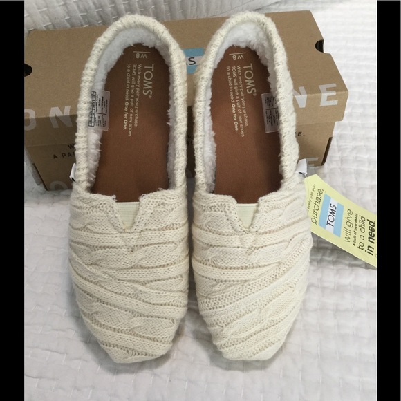 Toms Shoes - TOMS cable knit classic slip ons